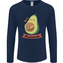 Mamacado New Baby Pregnancy Pregnant Mens Long Sleeve T-Shirt Navy Blue