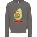 Mamacado New Baby Pregnancy Pregnant Mens Sweatshirt Jumper Charcoal
