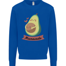 Mamacado New Baby Pregnancy Pregnant Mens Sweatshirt Jumper Royal Blue