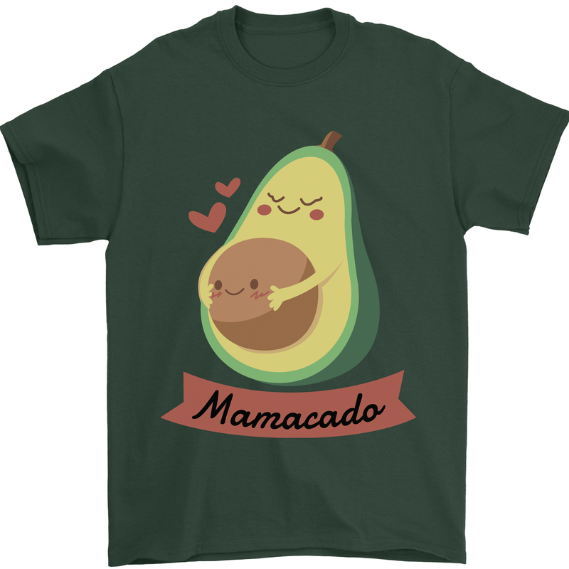 Mamacado New Baby Pregnancy Pregnant Mens T-Shirt 100% Cotton Forest Green