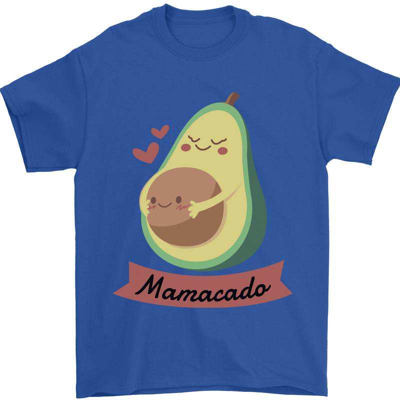 Mamacado New Baby Pregnancy Pregnant Mens T-Shirt 100% Cotton Royal Blue