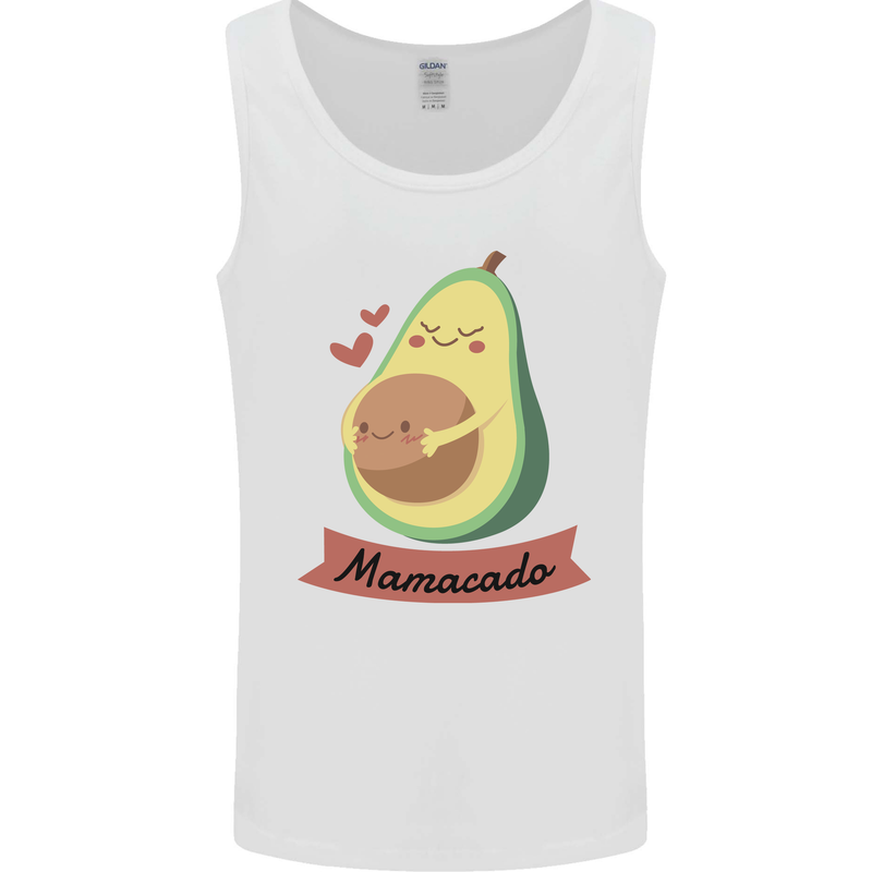 Mamacado New Baby Pregnancy Pregnant Mens Vest Tank Top White