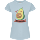 Mamacado New Baby Pregnancy Pregnant Womens Petite Cut T-Shirt Light Blue
