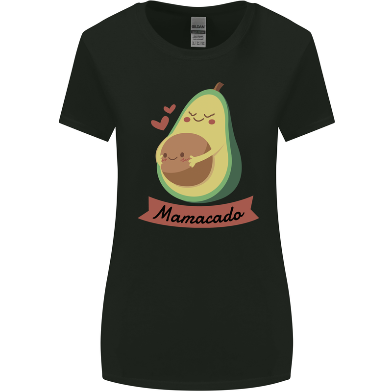 Mamacado New Baby Pregnancy Pregnant Womens Wider Cut T-Shirt Black