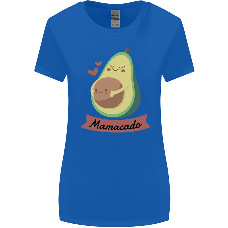 Mamacado New Baby Pregnancy Pregnant Womens Wider Cut T-Shirt Royal Blue