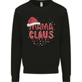 Mamma Claus Funny Xmas Mum Mummy Kids Sweatshirt Jumper Black