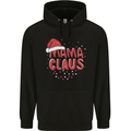 Mamma Claus Funny Xmas Mum Mummy Mens 80% Cotton Hoodie Black