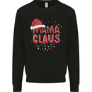 Mamma Claus Funny Xmas Mum Mummy Mens Sweatshirt Jumper Black
