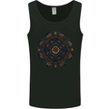 Mandala Flowers Gothic Goth Mens Vest Tank Top Black