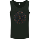 Mandala Flowers Gothic Goth Mens Vest Tank Top Black