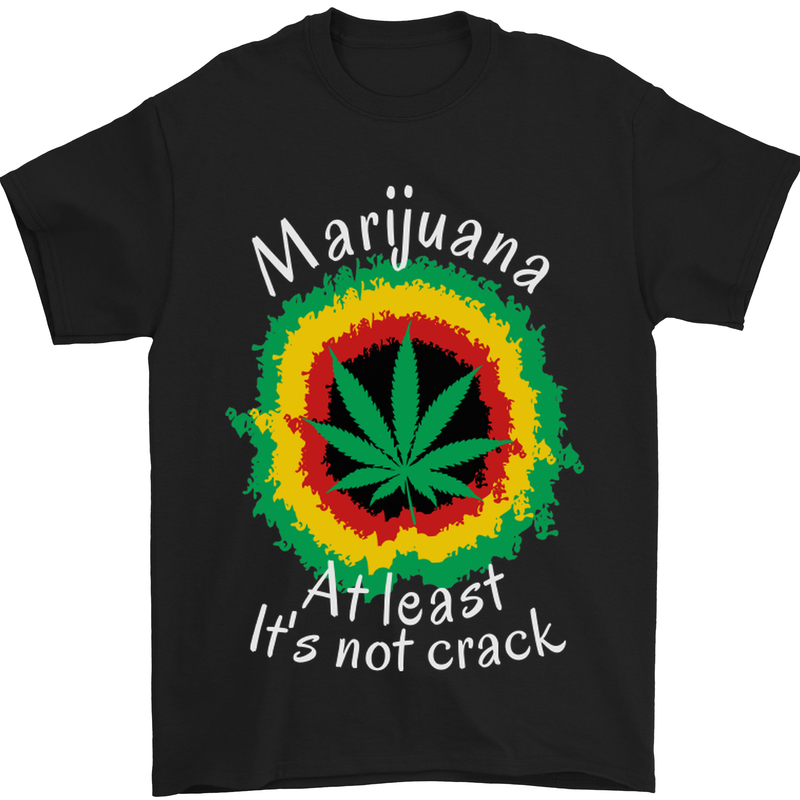 a black shirt with a marijuana leaf on it