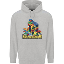 Master Builder Bricklayer Bricky Building Blocks Childrens Kids Hoodie Sports Grey
