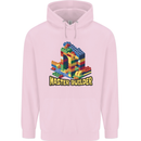 Master Builder Bricklayer Bricky Building Blocks Mens 80% Cotton Hoodie Light Pink