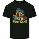 Master Builder Bricklayer Bricky Building Blocks Mens Cotton T-Shirt Tee Top Black