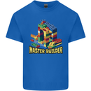 Master Builder Bricklayer Bricky Building Blocks Mens Cotton T-Shirt Tee Top Royal Blue