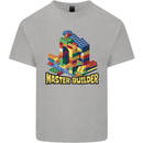 Master Builder Bricklayer Bricky Building Blocks Mens Cotton T-Shirt Tee Top Sports Grey