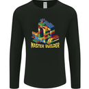 Master Builder Bricklayer Bricky Building Blocks Mens Long Sleeve T-Shirt Black