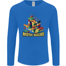 Master Builder Bricklayer Bricky Building Blocks Mens Long Sleeve T-Shirt Royal Blue
