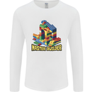 Master Builder Bricklayer Bricky Building Blocks Mens Long Sleeve T-Shirt White