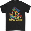 Master Builder Bricklayer Bricky Building Blocks Mens T-Shirt 100% Cotton Black