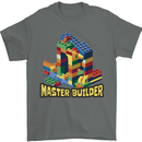 Master Builder Bricklayer Bricky Building Blocks Mens T-Shirt 100% Cotton Charcoal