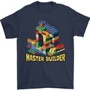 Master Builder Bricklayer Bricky Building Blocks Mens T-Shirt 100% Cotton Navy Blue