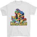 Master Builder Bricklayer Bricky Building Blocks Mens T-Shirt 100% Cotton White