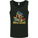 Master Builder Bricklayer Bricky Building Blocks Mens Vest Tank Top Black