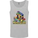 Master Builder Bricklayer Bricky Building Blocks Mens Vest Tank Top Sports Grey