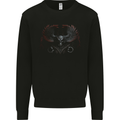 Master of Darkness Skull With Wings Mens Sweatshirt Jumper Black