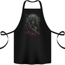 Master of Warriors Fantasy Skull Cotton Apron 100% Organic Black