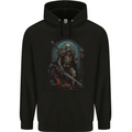 Master of Warriors Fantasy Skull Mens 80% Cotton Hoodie Black