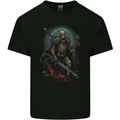 Master of Warriors Fantasy Skull Mens Cotton T-Shirt Tee Top Black