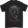 Master of Warriors Fantasy Skull Mens T-Shirt 100% Cotton BLACK
