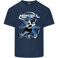 Maverick Skateboarder Skateboard Kids T-Shirt Childrens Navy Blue