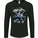 Maverick Skateboarder Skateboard Mens Long Sleeve T-Shirt Black