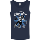 Maverick Skateboarder Skateboard Mens Vest Tank Top Navy Blue