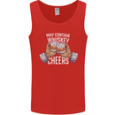 May Contain Whiskey Funny Whisky Mens Vest Tank Top Red