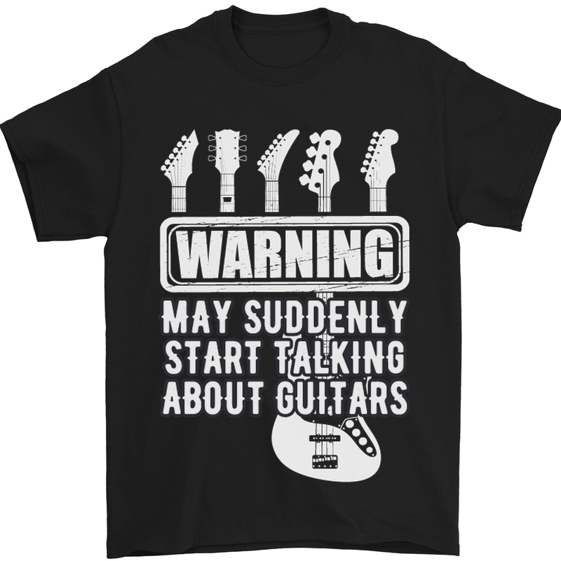 Guitar T-Shirt Mens Electric Acoustic Bass Funny Music Tshirt Tee Top 3