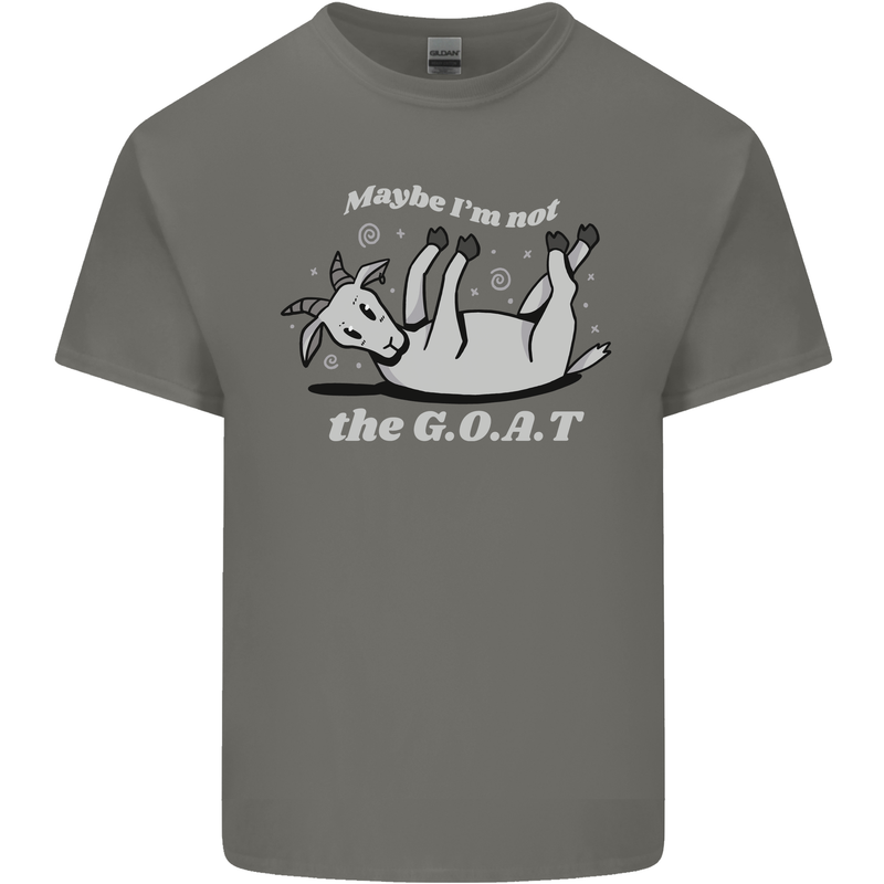 Maybe I'm Not the GOAT Funny Farming Kids T-Shirt Childrens Charcoal