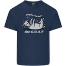 Maybe I'm Not the GOAT Funny Farming Kids T-Shirt Childrens Navy Blue