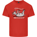 Maybe I'm Not the GOAT Funny Farming Kids T-Shirt Childrens Red