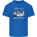 Maybe I'm Not the GOAT Funny Farming Kids T-Shirt Childrens Royal Blue
