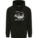 Maybe I'm Not the GOAT Funny Farming Mens 80% Cotton Hoodie Black