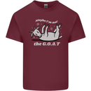 Maybe I'm Not the GOAT Funny Farming Mens Cotton T-Shirt Tee Top Maroon