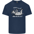 Maybe I'm Not the GOAT Funny Farming Mens Cotton T-Shirt Tee Top Navy Blue