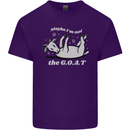 Maybe I'm Not the GOAT Funny Farming Mens Cotton T-Shirt Tee Top Purple