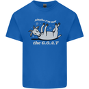 Maybe I'm Not the GOAT Funny Farming Mens Cotton T-Shirt Tee Top Royal Blue