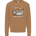 Maybe I'm Not the GOAT Funny Farming Mens Sweatshirt Jumper Caramel Latte