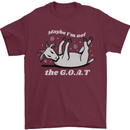 Maybe I'm Not the GOAT Funny Farming Mens T-Shirt 100% Cotton Maroon